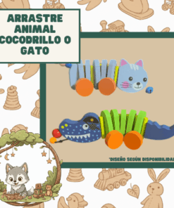 ARRASTRE ANIMAL COCODRILO O GATO