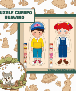 PUZZLE CUERPO HUMANO NIÑO Y NIÑA